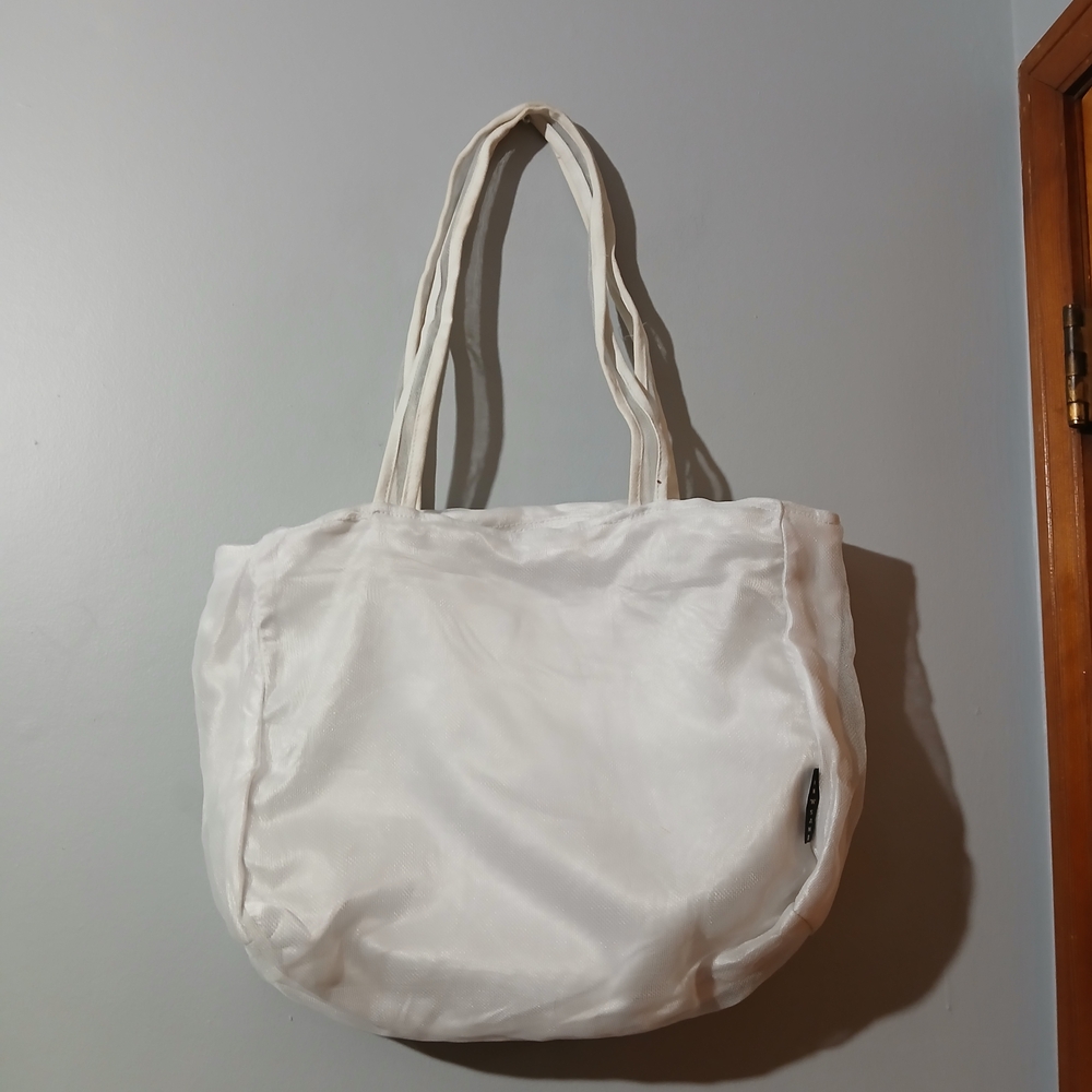 Sun N Sand Chic White Tote Bag With Attached Wallet Beach Vaca Baby Bag
